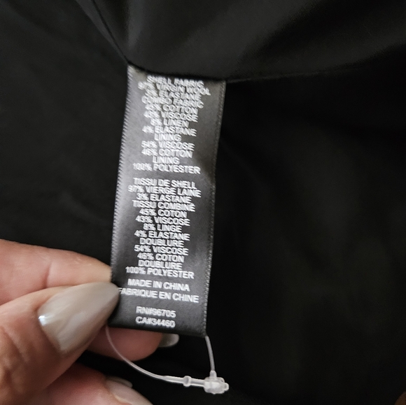 Rebecca Taylor Black Ruffled Women's Blazer Size 6 - Picture 4 of 5